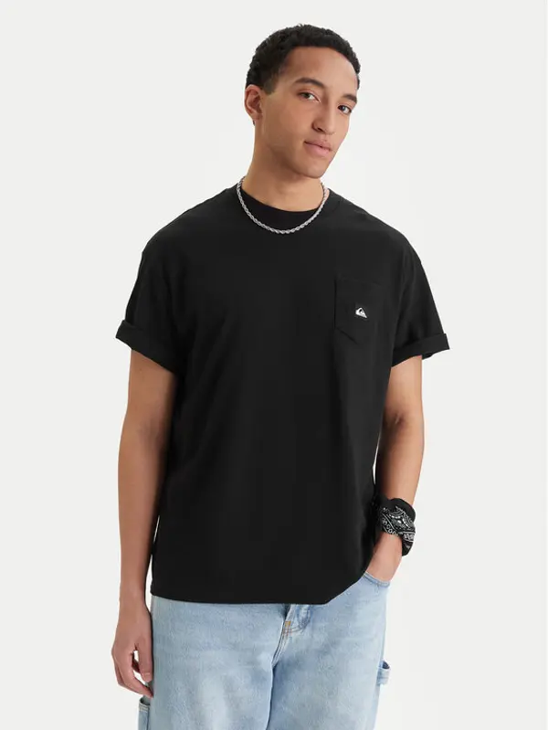 Quiksilver Quiksilver T-shirt Salt Water EQYZT08205 Crna Comfort Fit