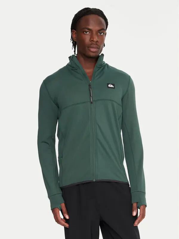 Quiksilver Quiksilver Tehnička majica dugih rukava Steep Point EQYPF03078 Zelena Slim Fit