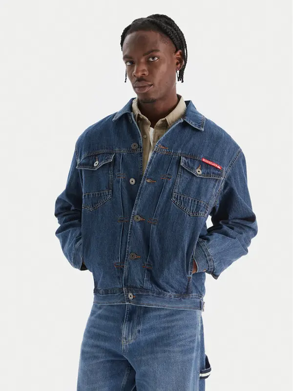 Quiksilver Quiksilver Traper jakna All Ride Denim Jkt EQYJK04177 Plava Regular Fit
