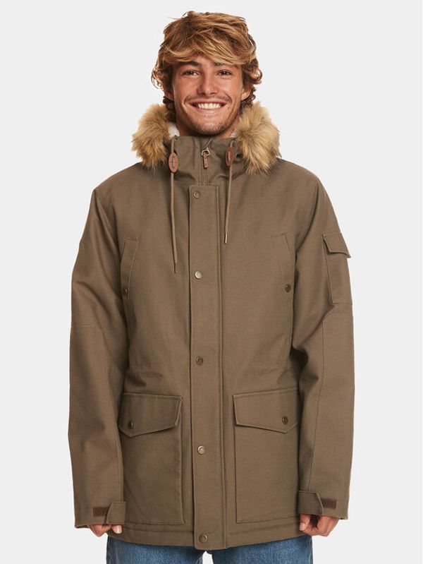 Quiksilver Quiksilver Zimska jakna Long Trip Jckt EQYJK03988 Smeđa Regular Fit