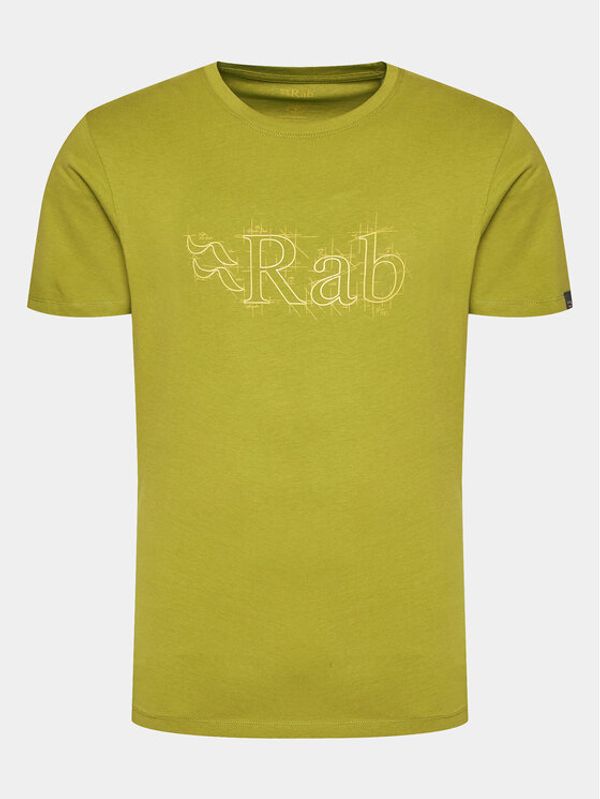 Rab Rab T-shirt Stance QCB-33 Zelena Regular Fit