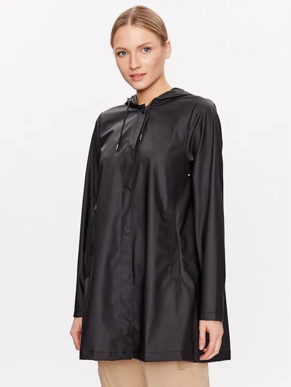 Rains Rains Vodootporna jakna 18050 Crna Regular Fit