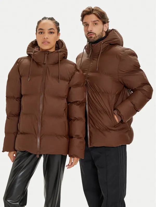Rains Rains Zimska jakna Unisex 15120 Smeđa Regular Fit