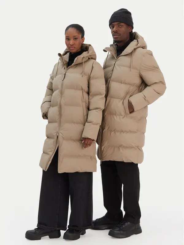 Rains Rains Zimska jakna Unisex 15130 Bež Regular Fit