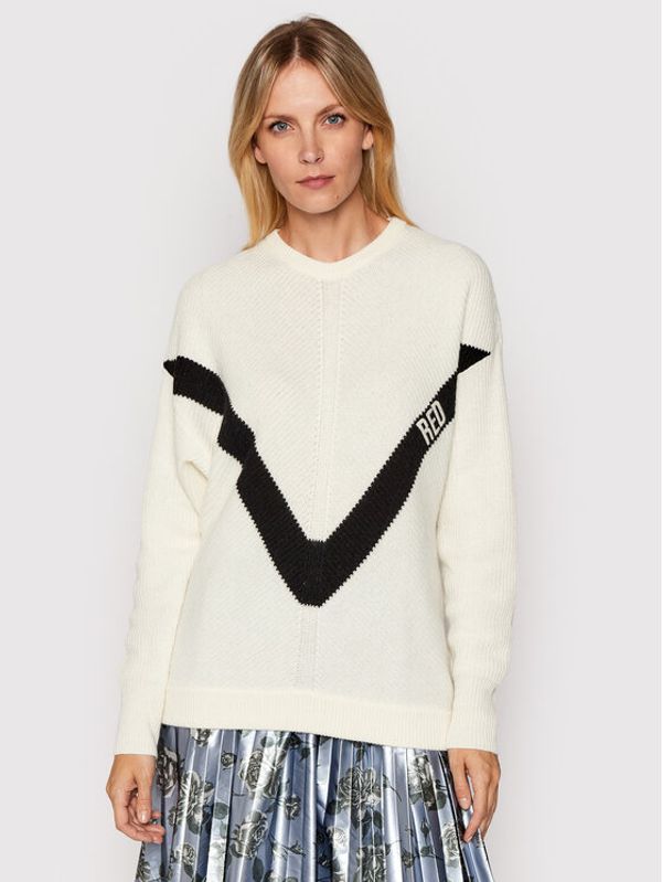 Red Valentino Red Valentino Džemper WR0KC08R66R Bež Relaxed Fit