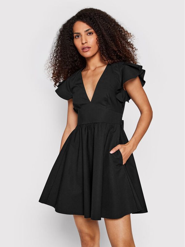 Red Valentino Red Valentino Haljina za svaki dan XR0VAEF0 Crna Slim Fit