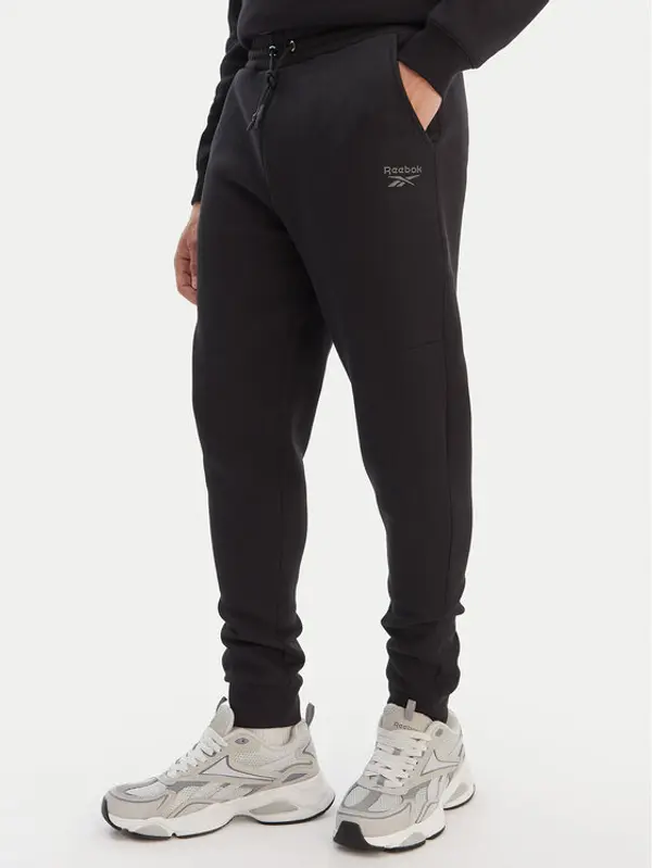 Reebok Reebok Donji dio trenerke Azaz RK25549CCM Crna Slim Fit