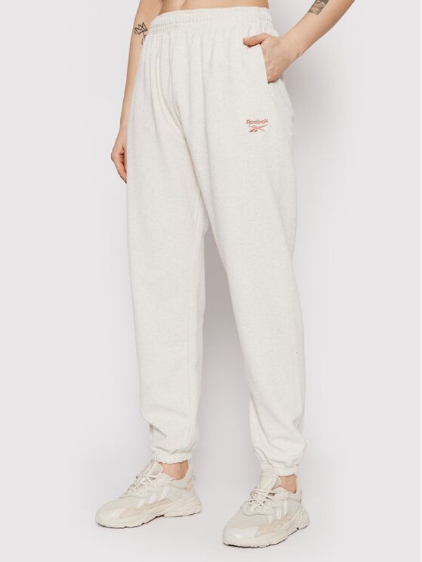 Reebok Reebok Donji dio trenerke Classics Small Logo H49252 Bež Oversize