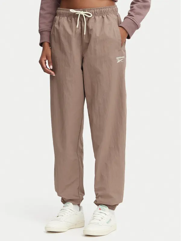 Reebok Reebok Donji dio trenerke Kalina RK25694CCW - LIGHT COCOA/LINEN Smeđa Relaxed Fit