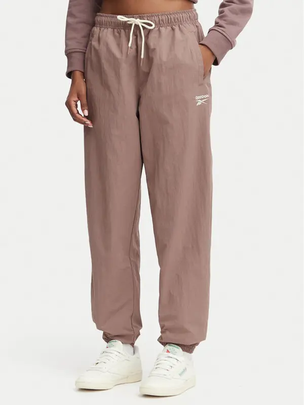 Reebok Reebok Donji dio trenerke Kalina RK25694CCW - LIGHT COCOA/LINEN Smeđa Relaxed Fit