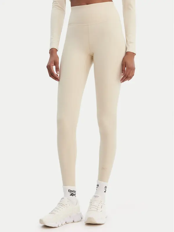 Reebok Reebok Leggings Reebok x Ewa Chodakowska RK25619CCW Bež Slim Fit