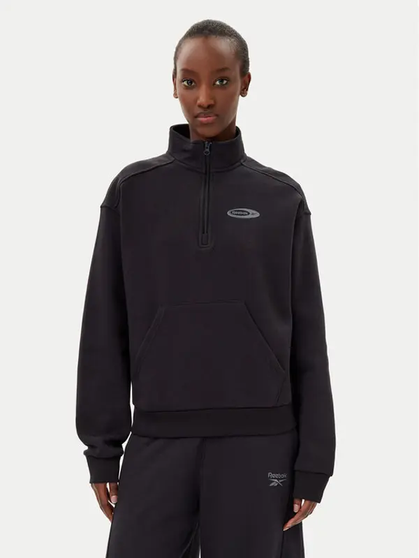 Reebok Reebok Majica dugih rukava 100214264 Crna Regular Fit