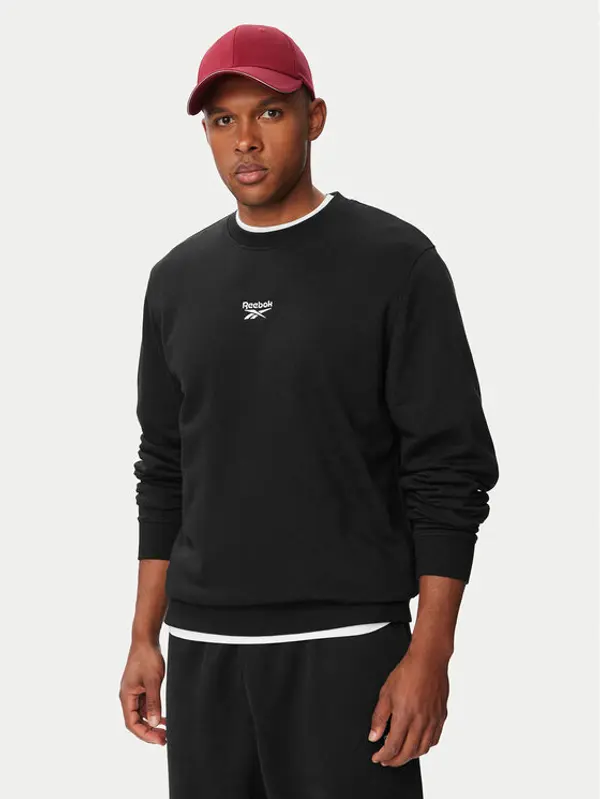 Reebok Reebok Majica dugih rukava Arrigan RK25547CCM Crna Regular Fit