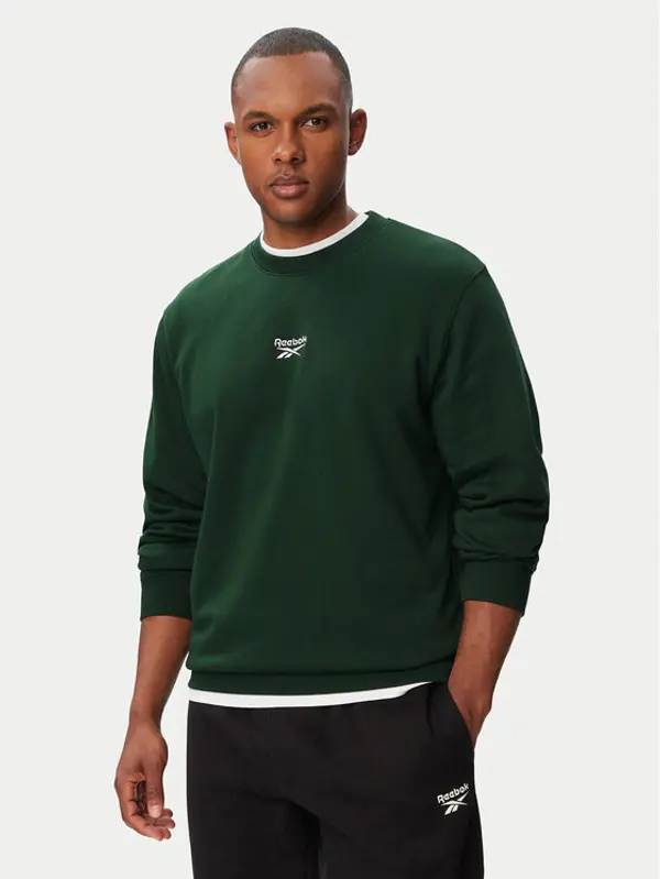 Reebok Reebok Majica dugih rukava Arrigan RK25547CCM Zelena Regular Fit