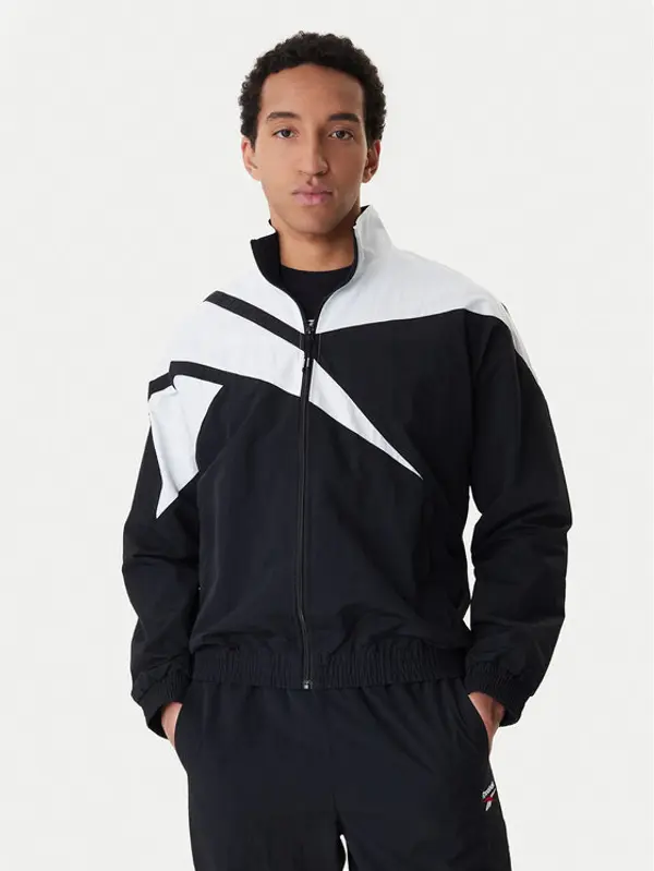Reebok Reebok Majica dugih rukava Bailham RK25551CCM Crna Relaxed Fit
