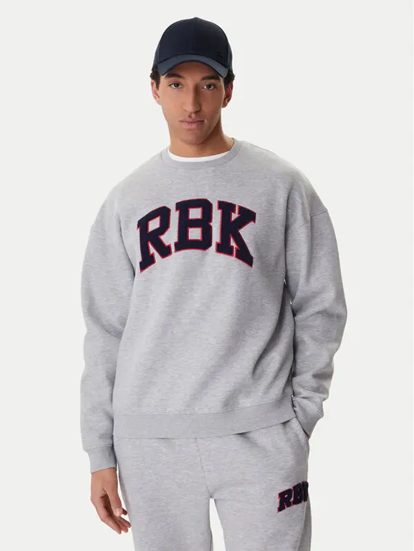 Reebok Reebok Majica dugih rukava Barry RK25553CCM Siva Relaxed Fit