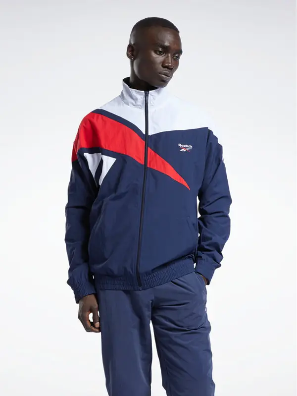 Reebok Reebok Majica dugih rukava Classics Vector Track Top H54456 Plava Regular Fit