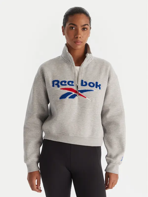 Reebok Reebok Majica dugih rukava Jazz RK25170CCW Siva Regular Fit