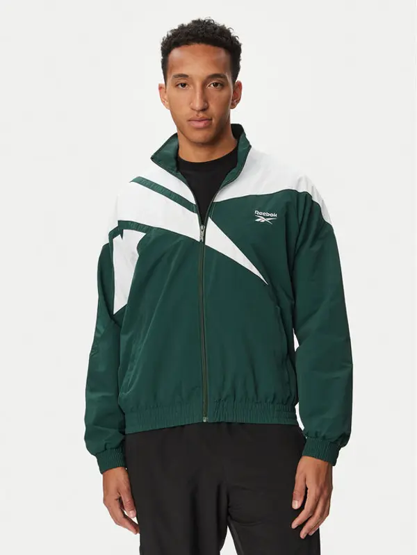 Reebok Reebok Majica dugih rukava RK25720CCM Zelena Regular Fit