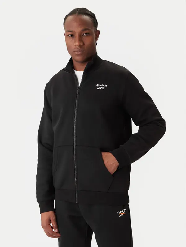 Reebok Reebok Majica dugih rukava Wrenleigh Track Top RK25144CCM Crna Regular Fit