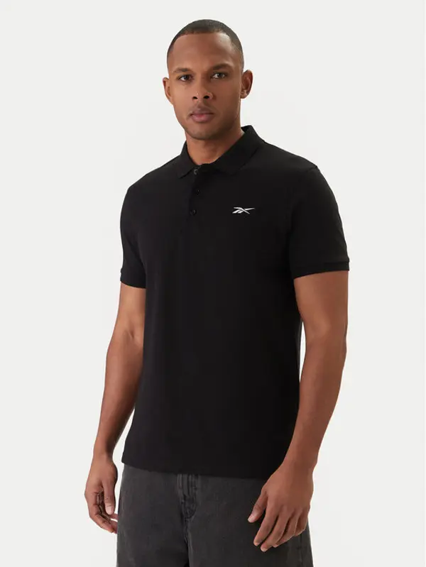Reebok Reebok Polo Breen RK25562CCM Crna Regular Fit