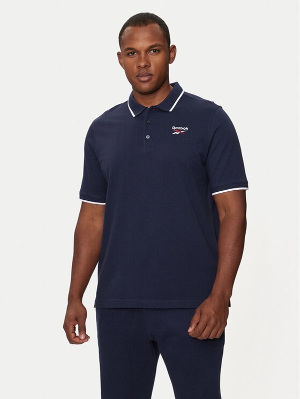 Reebok Reebok Polo Identity Small Logo Polo 100073032 Tamnoplava Regular Fit