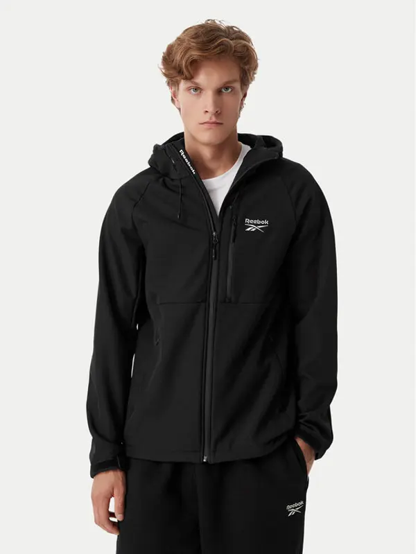 Reebok Reebok Prijelazna jakna RCC00095 Crna Regular Fit