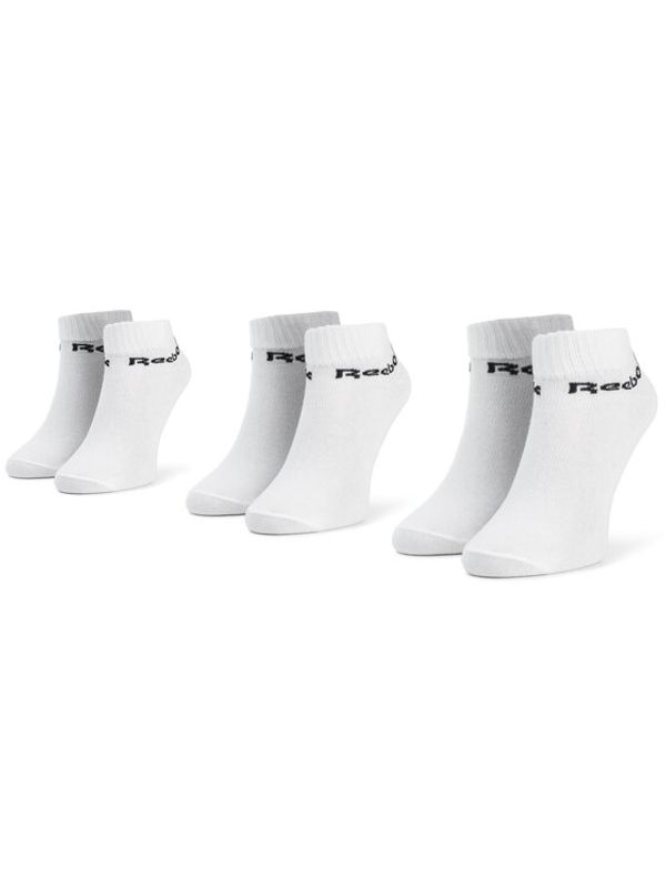 Reebok Reebok Set od 3 para unisex visokih čarapa Act Core Ankle Sock 3p FL5227 Bijela