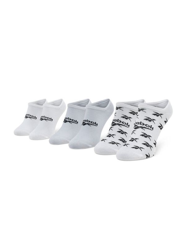 Reebok Reebok Set od 3 para unisex visokih čarapa Cl Fo Invisible Sock 3P GG6678 Bijela