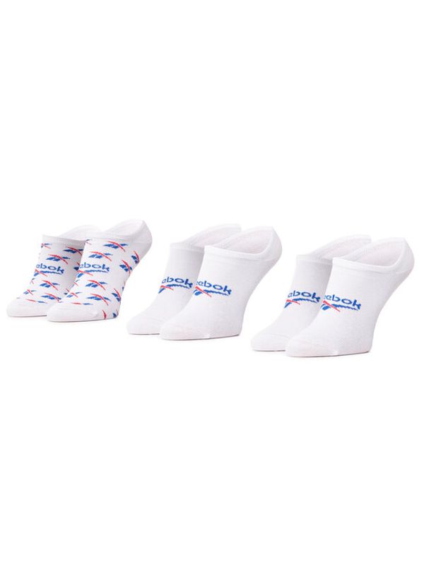 Reebok Reebok Set od 3 para unisex visokih čarapa niskih čarapa Cl Fo Invisible Sock 3P GG6680 Bijela