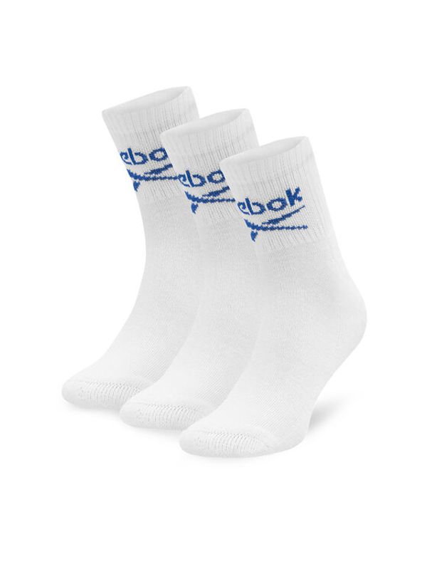 Reebok Reebok Set od 3 para unisex visokih čarapa R0255-SS24 (3-pack) Bijela