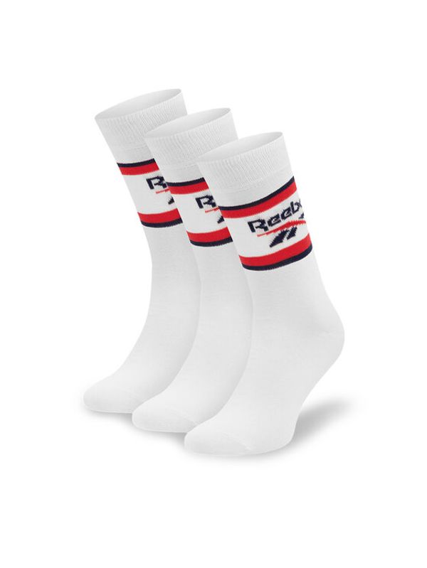 Reebok Reebok Set od 3 para unisex visokih čarapa R0369-SS24 (3-pack) Bijela