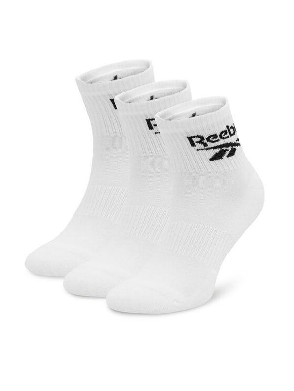 Reebok Reebok Set od 3 para unisex visokih čarapa R0427-SS24 (3-pack) Bijela