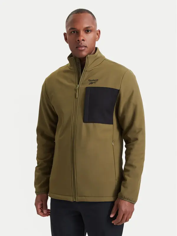 Reebok Reebok Softshell jakna RCC00096 Tamno zelena Regular Fit