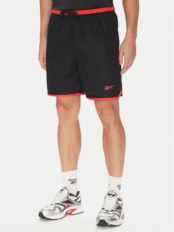 Reebok Reebok Sportske kratke hlače 100216389 Crna Regular Fit