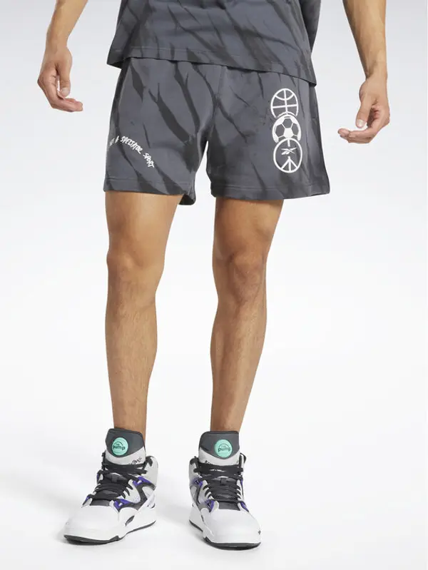 Reebok Reebok Sportske kratke hlače Classics Block Party Shorts HS9179 Siva