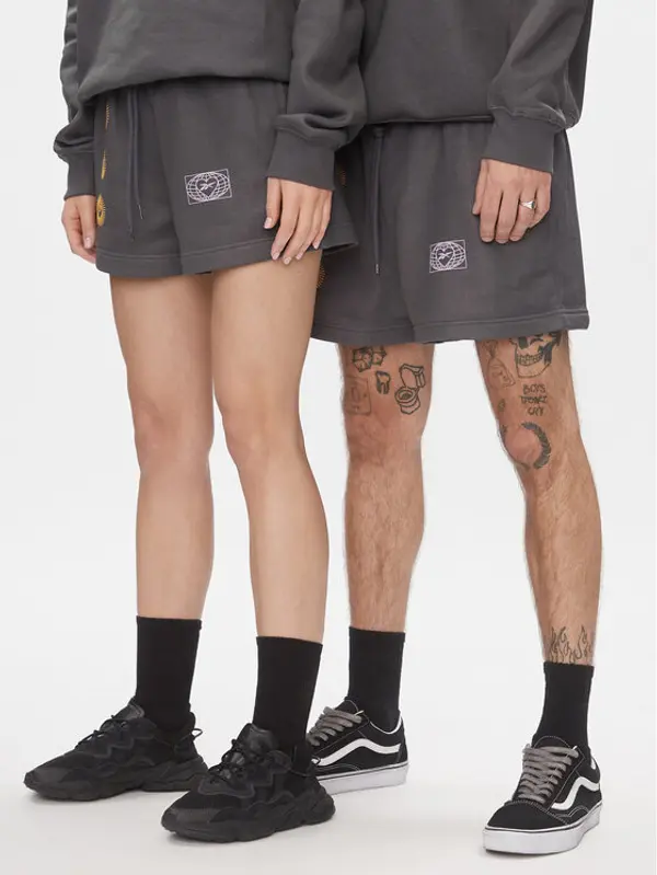 Reebok Reebok Sportske kratke hlače Classics Good Vibes Shorts HT6118 Siva