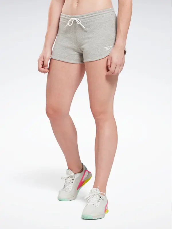 Reebok Reebok Sportske kratke hlače Identity French Terry Shorts H54766 Siva Slim Fit