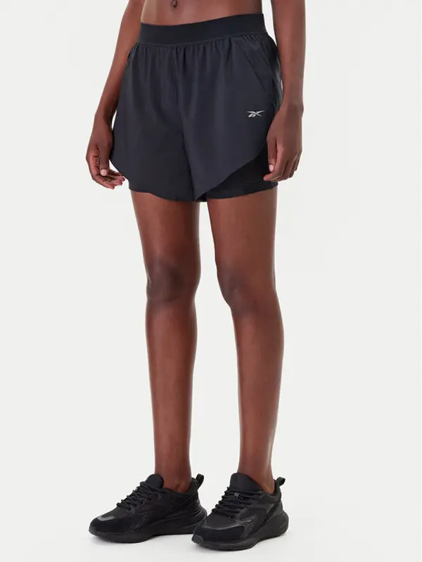 Reebok Reebok Sportske kratke hlače Running 100075412 Crna Regular Fit