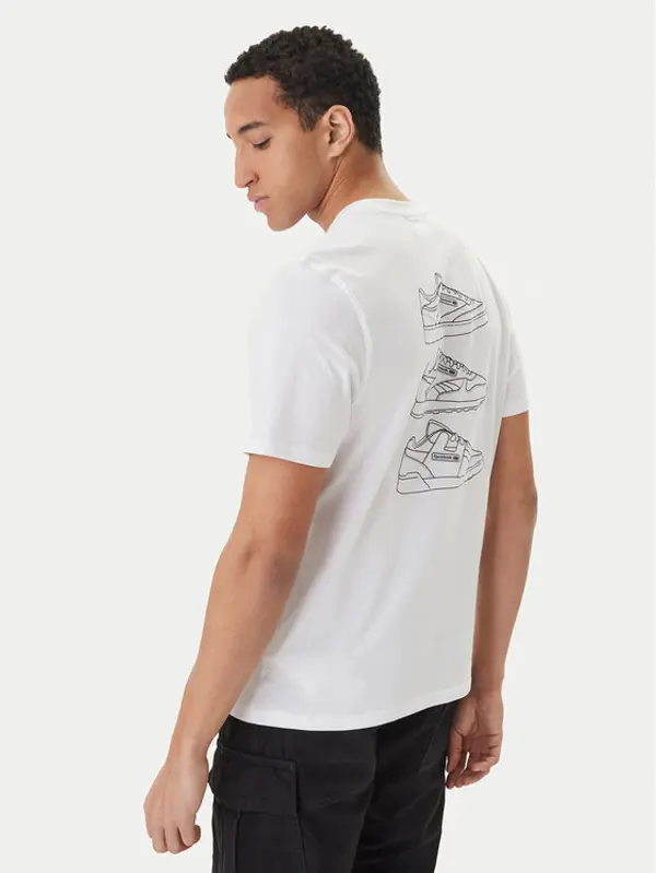 Reebok Reebok T-shirt Greyson RK25568CCM Bijela Regular Fit