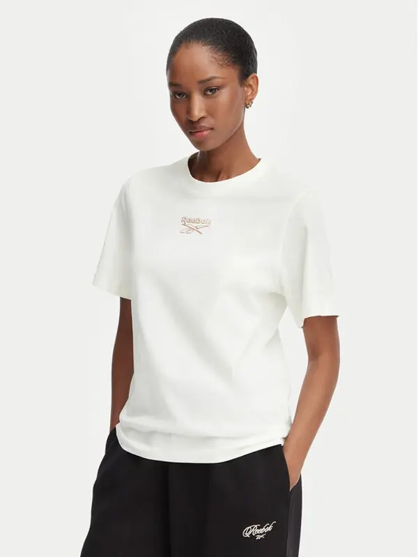 Reebok Reebok T-shirt Nikolina RK25708CCW Krem Regular Fit
