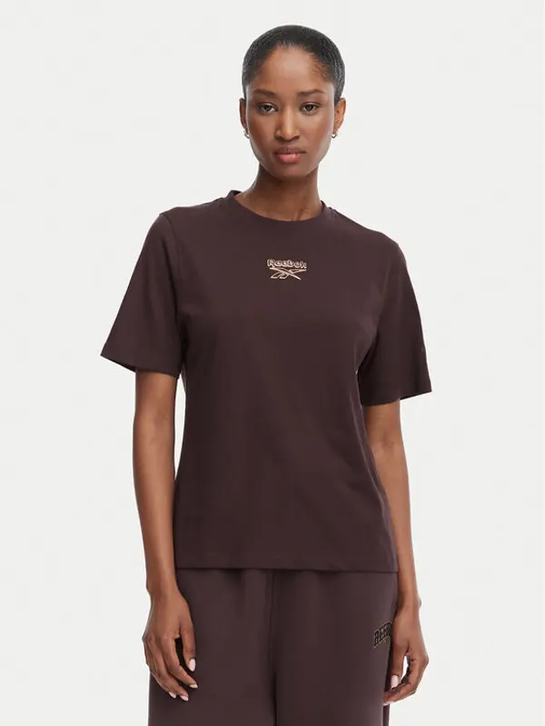 Reebok Reebok T-shirt Nikolina RK25708CCW Tamno smeđa Regular Fit