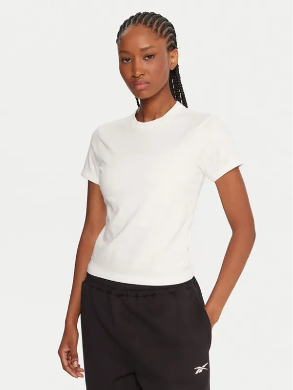 Reebok Reebok T-shirt RK25309CCW Bijela Slim Fit