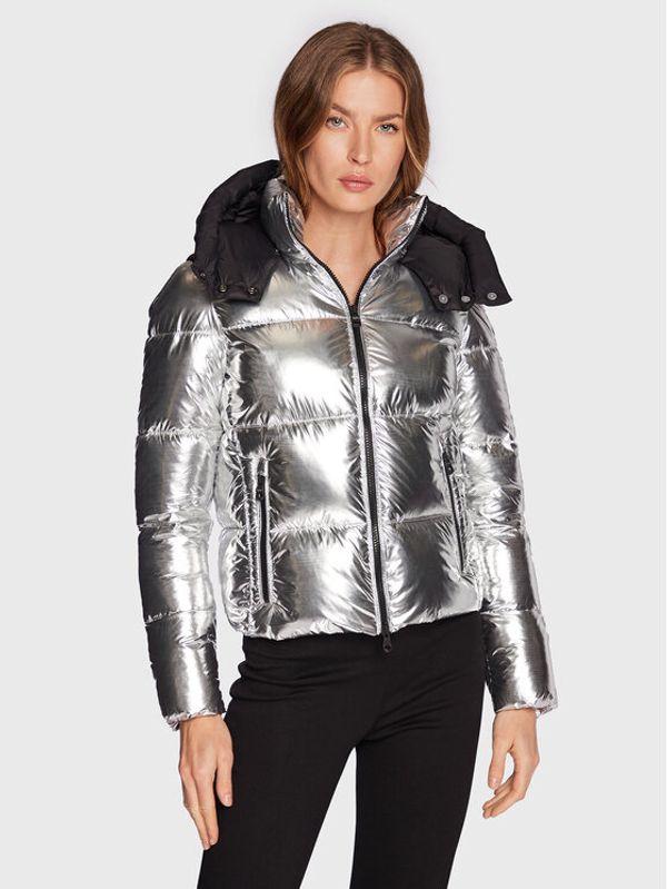 RefrigiWear RefrigiWear Pernata jakna Maggy W12500 NY0188 Srebrna Slim Fit