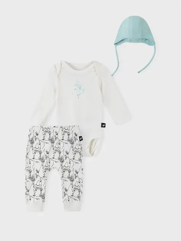 Reima Reima Set body i hlače MOOMIN Dyrbaraste 5200067A Bijela Regular Fit