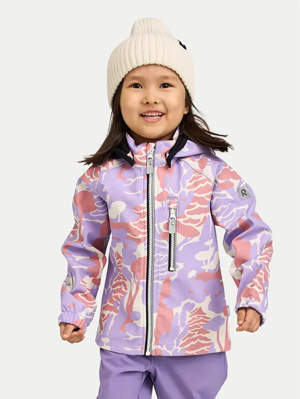 Reima Reima Softshell jakna Vantti 5100009D Ljubičasta Regular Fit
