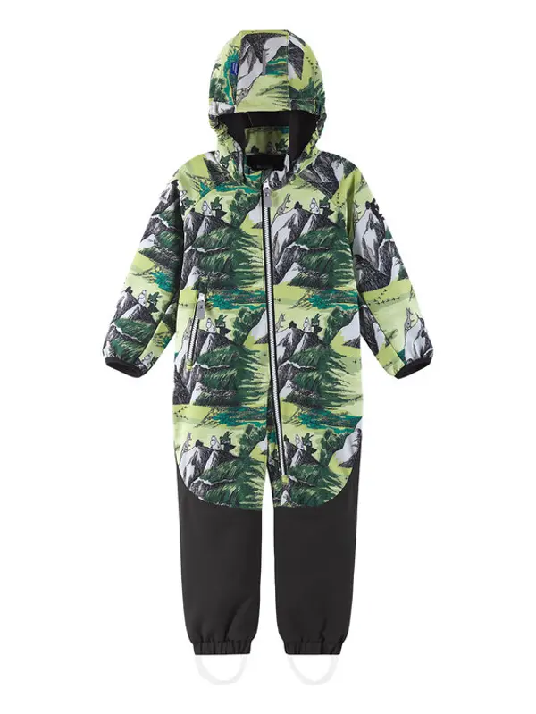 Reima Reima Softshell kombinezon Moomin Mjosa 5100328C Zelena Regular Fit