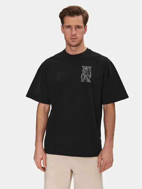Resteröds Resteröds T-shirt Dev 20251 2055 Crna Regular Fit