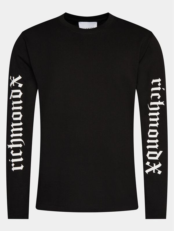 Richmond X Richmond X Majica dugih rukava Hairiti UMP24139TS Crna Regular Fit