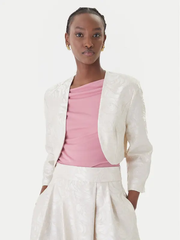 RINASCIMENTO Rinascimento Bolero CFC0127710003 Écru Regular Fit